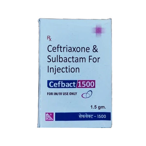 1.5 gm Ceftriaxone and Sulbactam For Injection