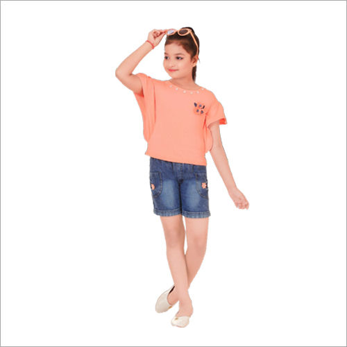 BABY Girls Top And Denim Short