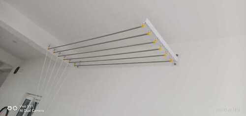 Ceiling mounted pulley type cloth drying hangers in  Moolamattom Kerala