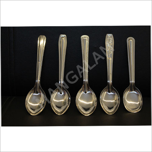 Silver Hiramoti Rajwadi Serving Spoon