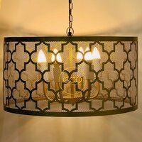 Trending Laser cutted Chandelier in iron with four arm lighting decor