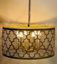 Trending Laser cutted Chandelier in iron with four arm lighting decor