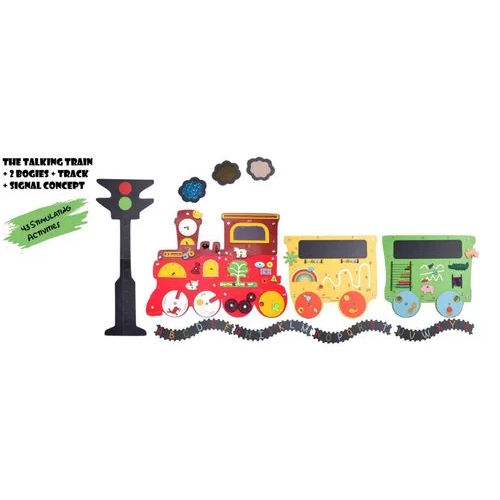 Wooden Talking Train Complete Educational Toy