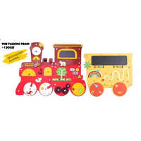 Wooden The Talking Train Bogie Educational Toy Age Group: 3