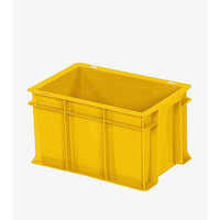 SCL 302017 300X200 Yellow Plastic Crate