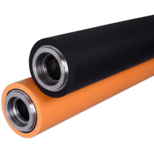 Neoprene Rubber Roller - Natural Rubber, Various Sizes, Multicolored | Lightweight Design, Metal Handle