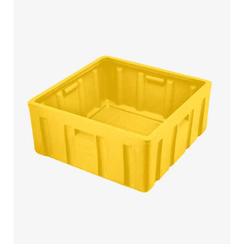 RM 6666312 Square Roto Molded Plastic Crate