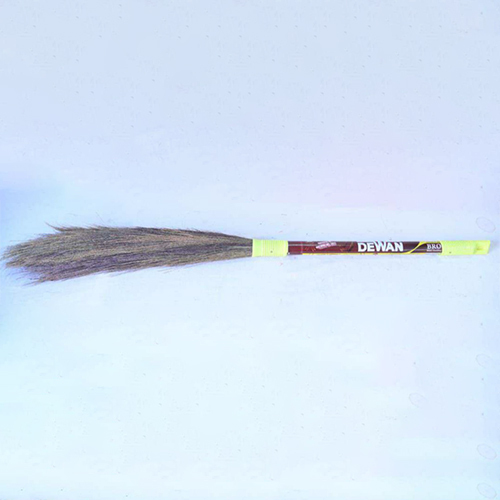 SS 400gm Phool Jhaadu - Wooden & Plastic Material, Customized Size | Manual Use for Commercial & Household Applications