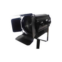 Led Fresnel Light - Mild Steel & Aluminium, 360x270x395 Mm, Matte Black | 200w Warm White Light For Industrial & Commercial Use