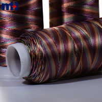 Multicolor Rayon Embroidery Thread 120D/2 Variegated Viscose Embroidery Thread 70G