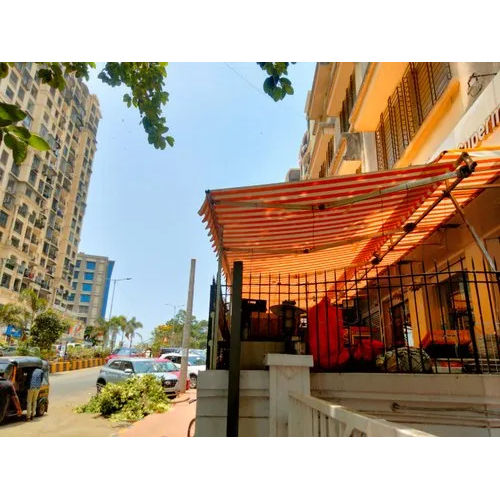 Multicolored Fixed Awnings And Retractable Awnings