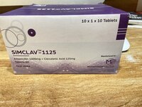 1000 mg Amoxicillin And 125 mg Clavulanic Acid