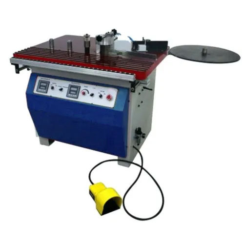 Blue Industrial Manual Edge Band Machine