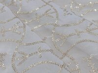 Sequins Embroider fabric by madhav fashion
