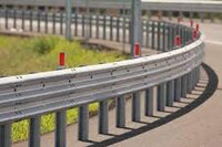 Metal Beam Crash Barrier- 2 Mm Galvanized Post 1500 Mm