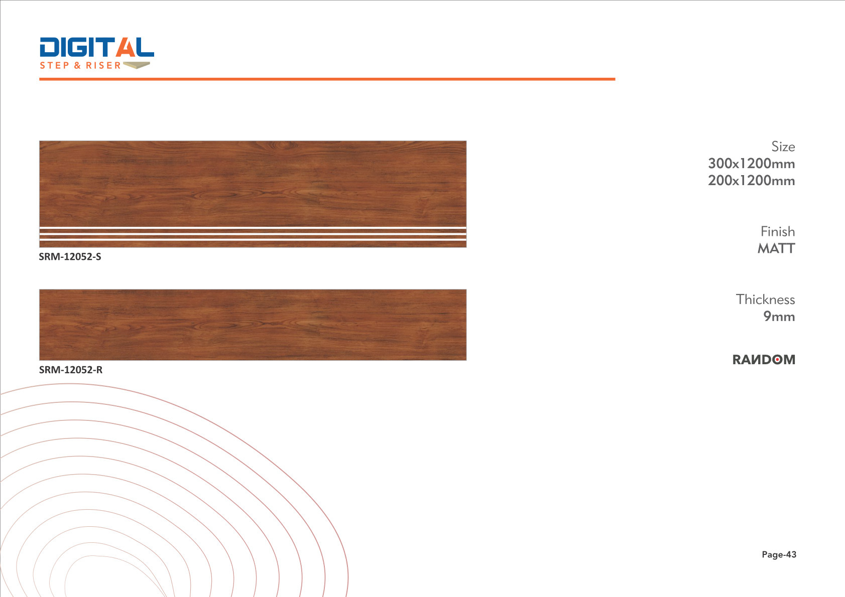 Vitrified   Step and Riser Tiles