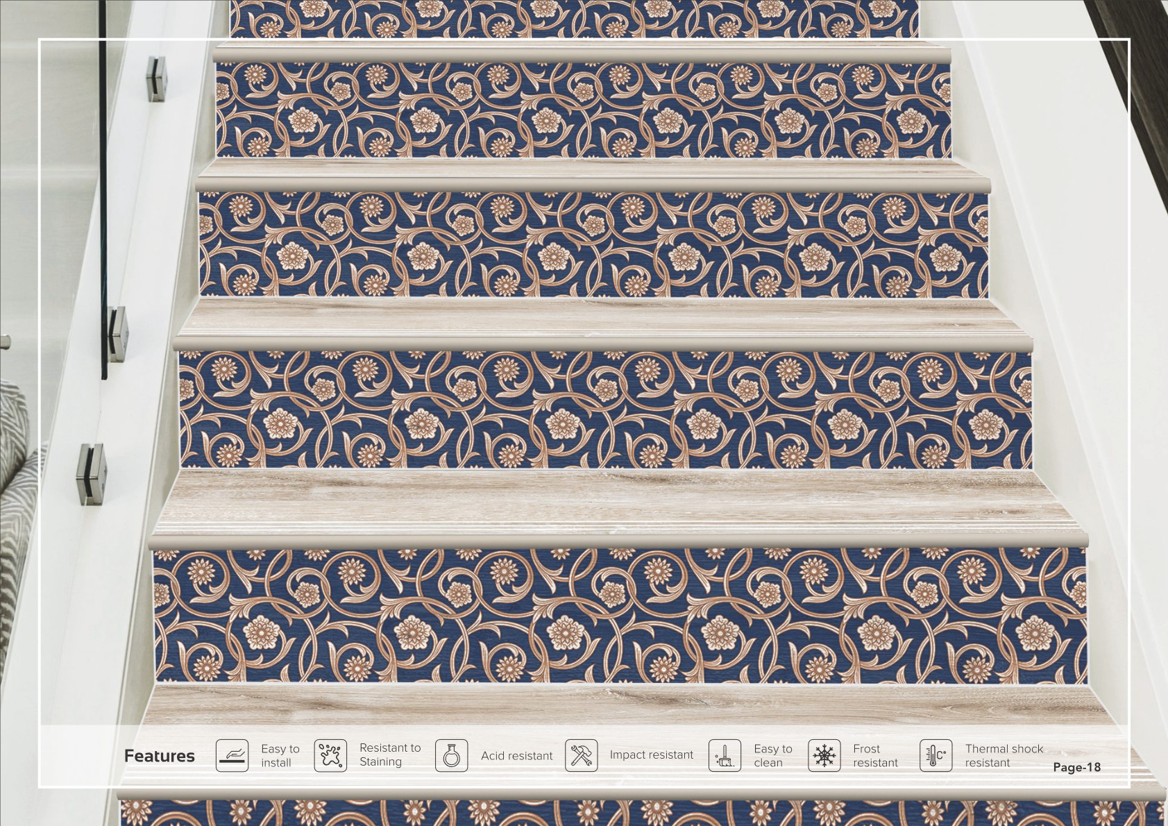 Vitrified   Step and Riser Tiles