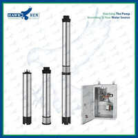 4 1HP AC CI Solar Submersible Pump Set With Controller