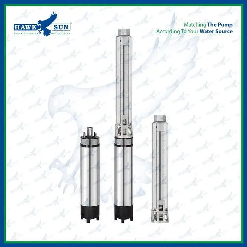 Silver 6 7.5Hp Ac Solar Submersible Pump Set