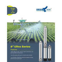 6 10HP AC CI Solar Submersible Pump Set With Controller