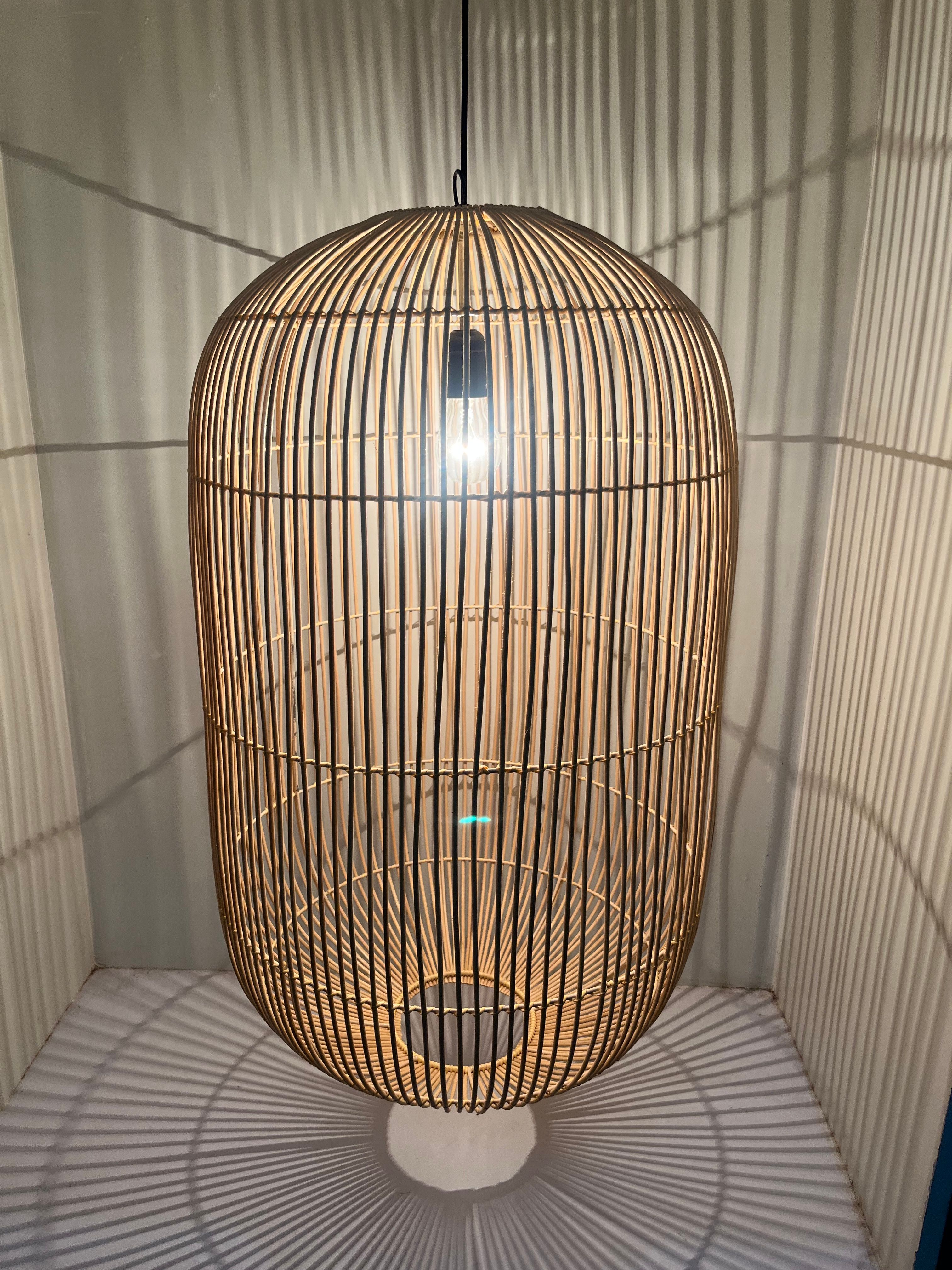 Natural rattan lamp shade 4