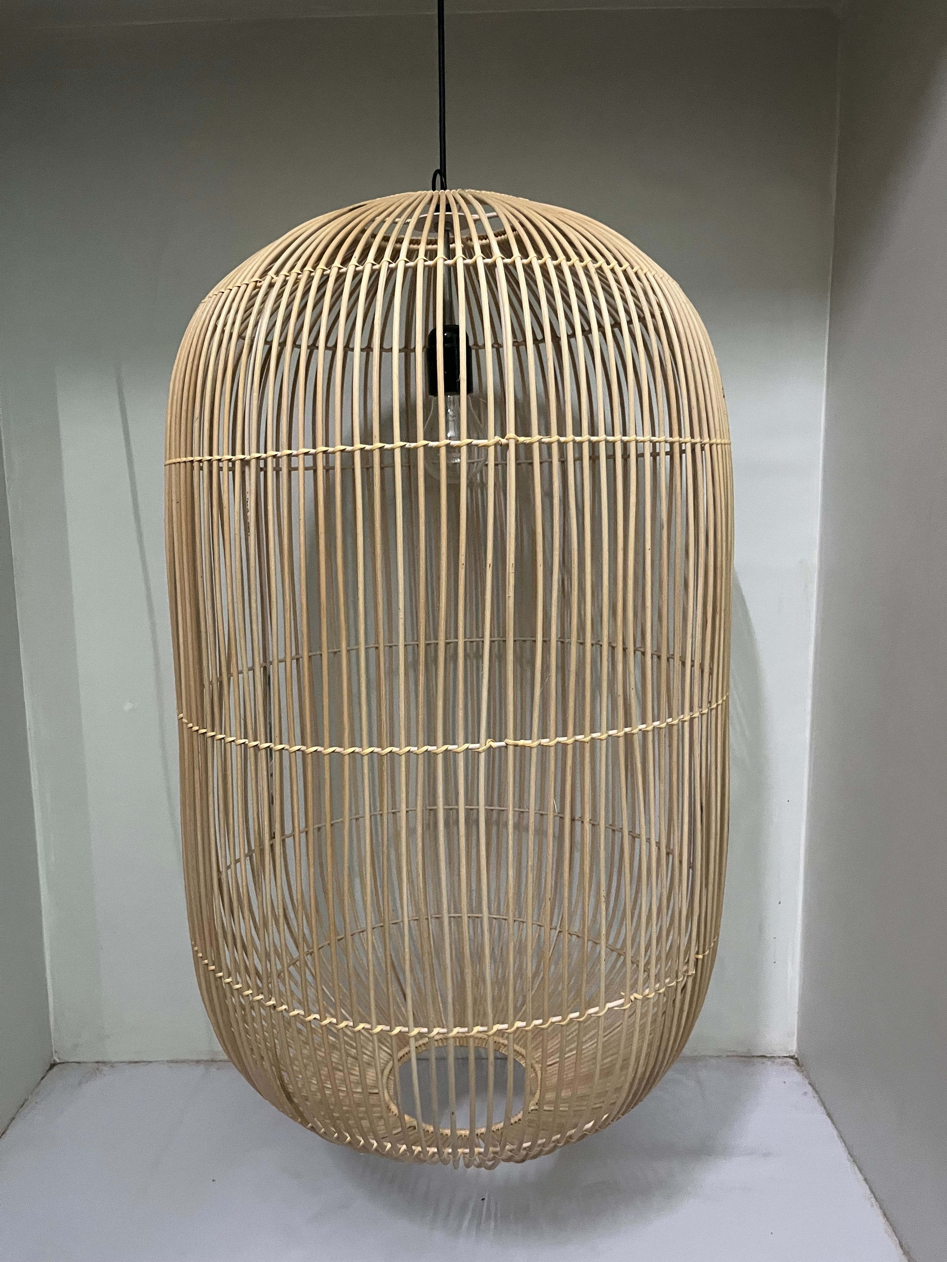 Natural rattan lamp shade 4