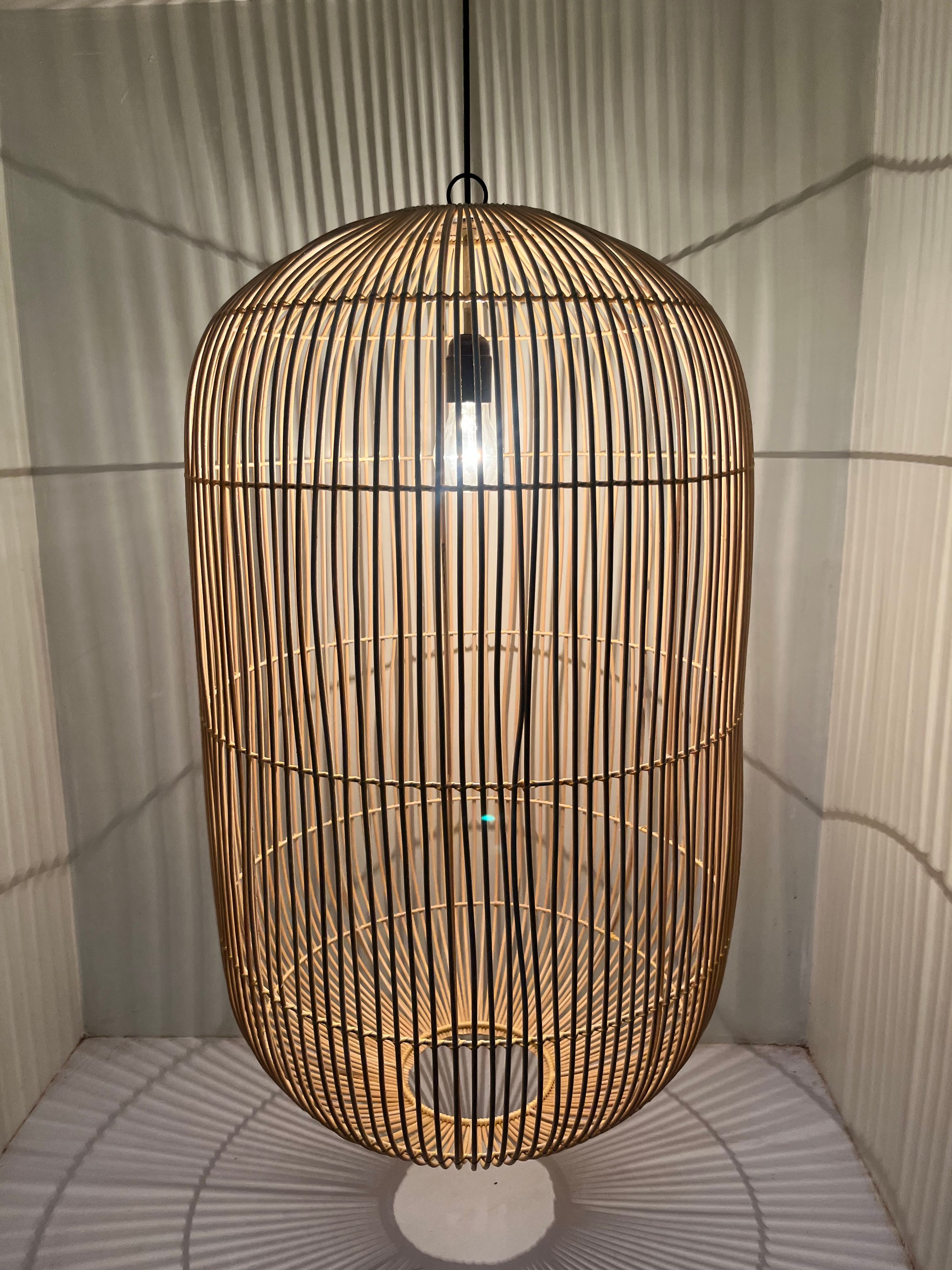 Natural rattan lamp shade 4