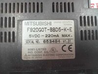 MITSUBISHI F920GOT-BBD5-K-E HMI
