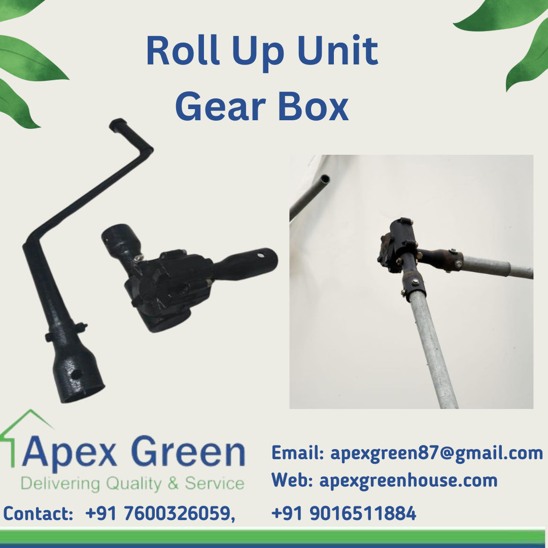 Side Screen Roll Up Gear/Handle For Polyhouse