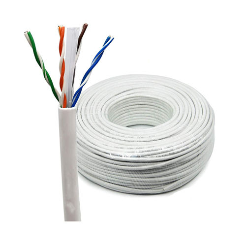 White Fiber Ethernet Cable