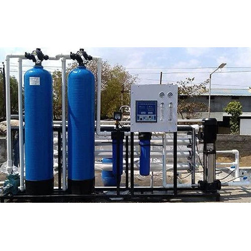 2000 Lph RO Plant - FRP Material, Semi Automatic Electric Drive | High Efficiency Water Purification System