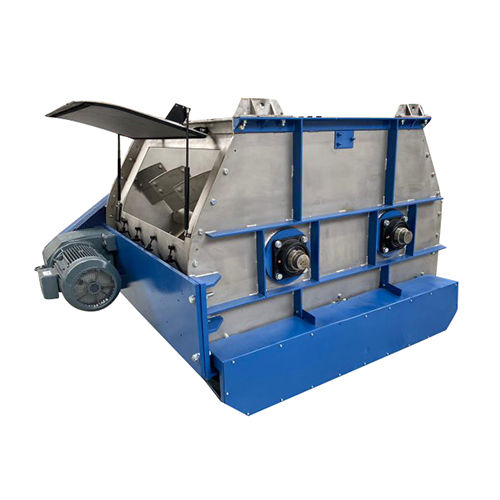 Blue Industrial Paddle Mixer Machine