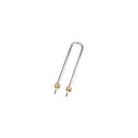 U Type Heater - Stainless Steel, Portable Design | 450 Volt Electric Power, Sleek Silver Finish