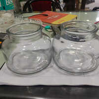 Mouth Blown Candle Jars - Color: Transparent