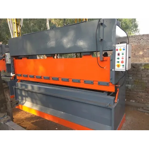 Gray & Orange Hydraulic Sheet Bending Machine