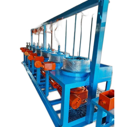 Bue & Orange Wire Nail Making Machine