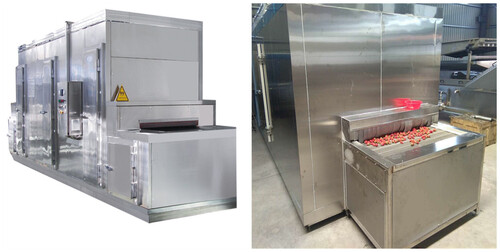 Automatic Quick Frozen tunnel for seafood vegetable meat