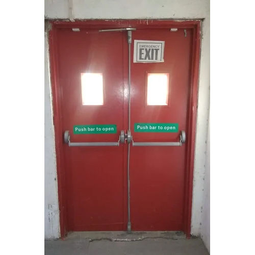 Panic Bar Fire Resistant Double Door