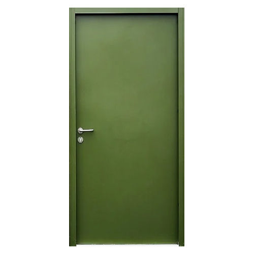 Green Mild Steel Single Door Application: Industrial