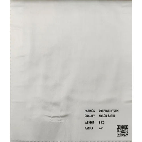 White Nylon Satin Fabric 9Kg