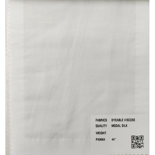 White Modal Silk Fabric