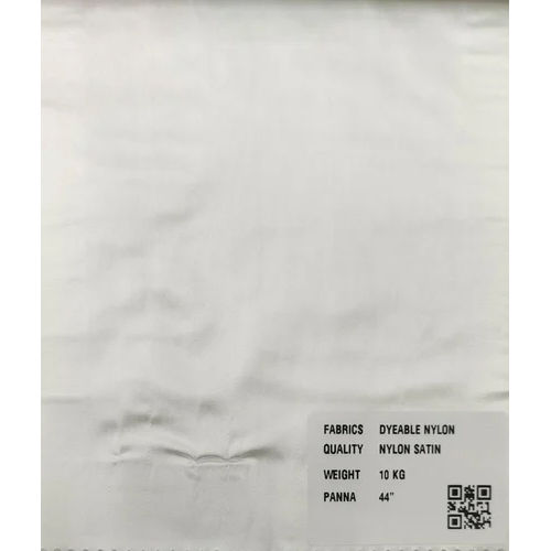 White Nylon Satin Fabric 10 Kg