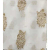 Ms Zari Brocade - Jacquard Texture | Washable, Elegant White Color, Perfect For Stylish Home Decor