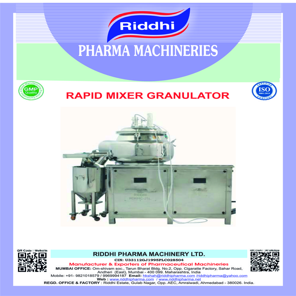Rapid Mixer Granulator