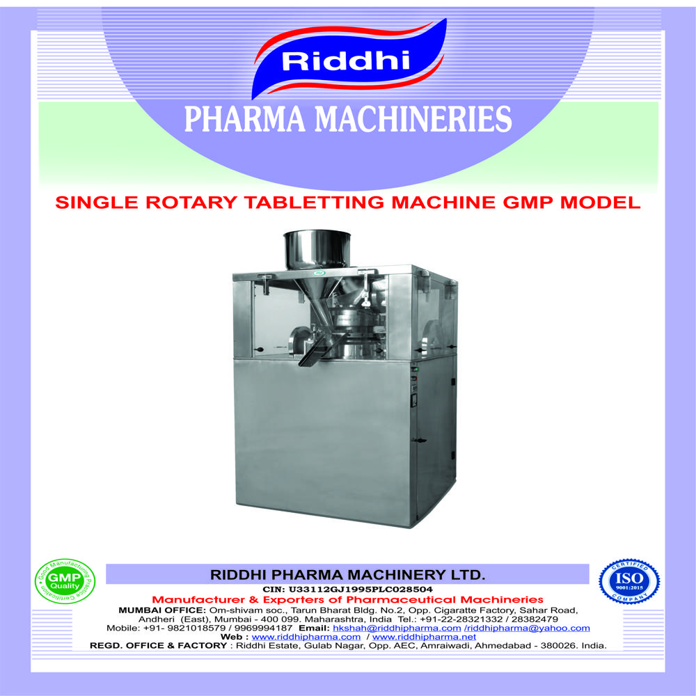 Single Rotary Tableting Machine GMP Model