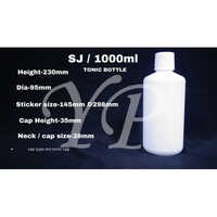 Screw Capped HDPE Bottles
