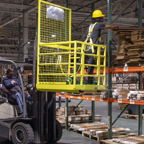 Forklift cage