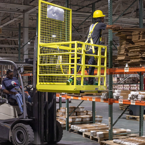 Forklift cage