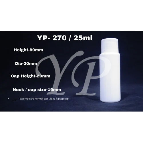 Flip Cap Bottle (25Ml) - Color: White