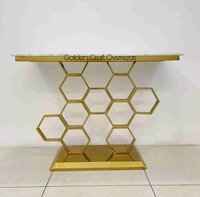 Honey Comb Console Table - Brand Name: Golden Craft Overseas